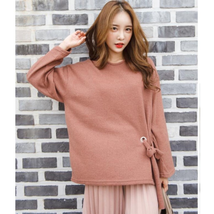 TE6523YZS Camicia con maniche a pipistrello e allacciatura in vita-7