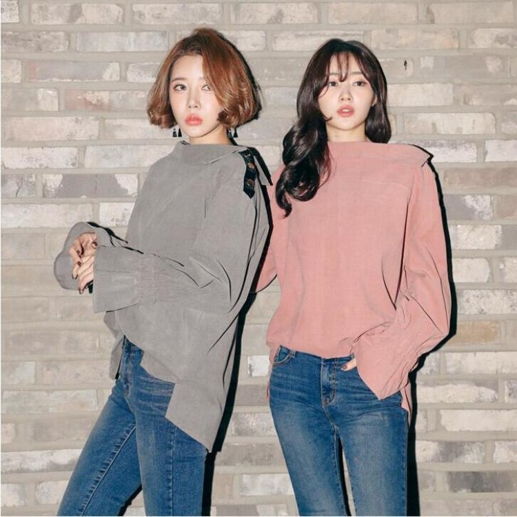 TE6566YZS Top con scollo a barchetta e maniche a tromba in lana con fiocchi di neve-7