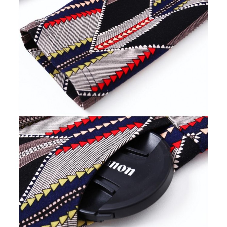 TE6676VIP Abito aderente aderente sul fianco, nuovo stile autunnale con scollo a V e stampa geometrica-6