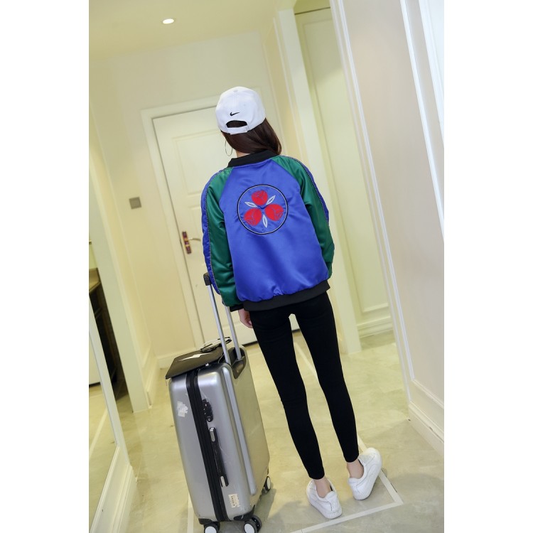 TE681YRYY Cappotto da baseball da indossare su due lati con ricamo moda coreana autunnale 2016-1