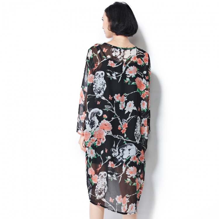 TE7397HSJP Abito di grandi dimensioni in chiffon con stampa trendy alla moda europea-1