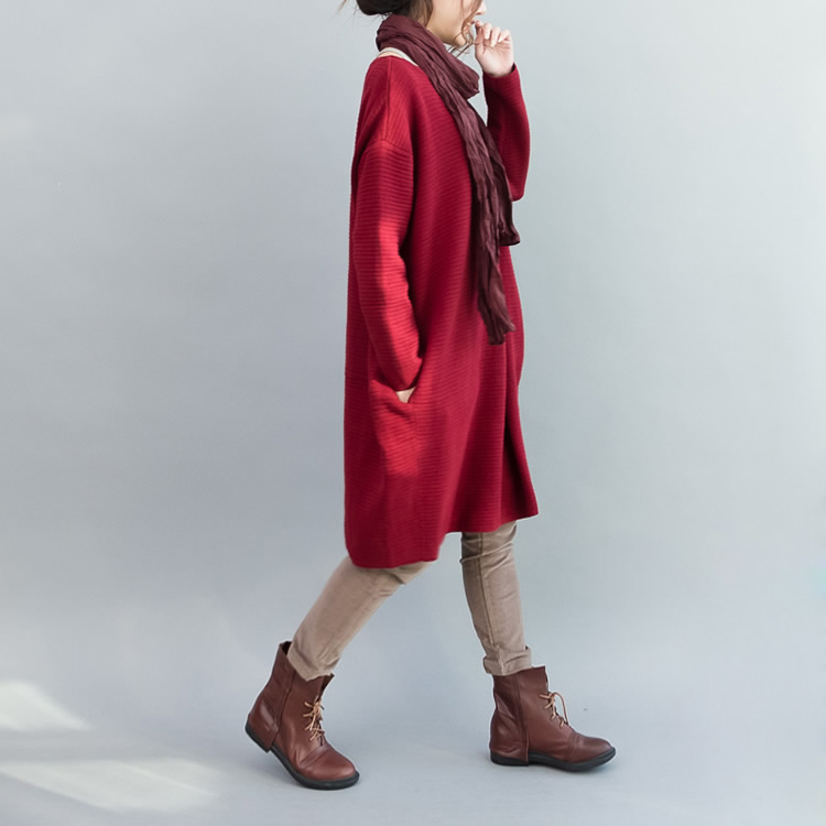 TE7589HSJP Abito premaman comodo, casual e di grandi dimensioni-4