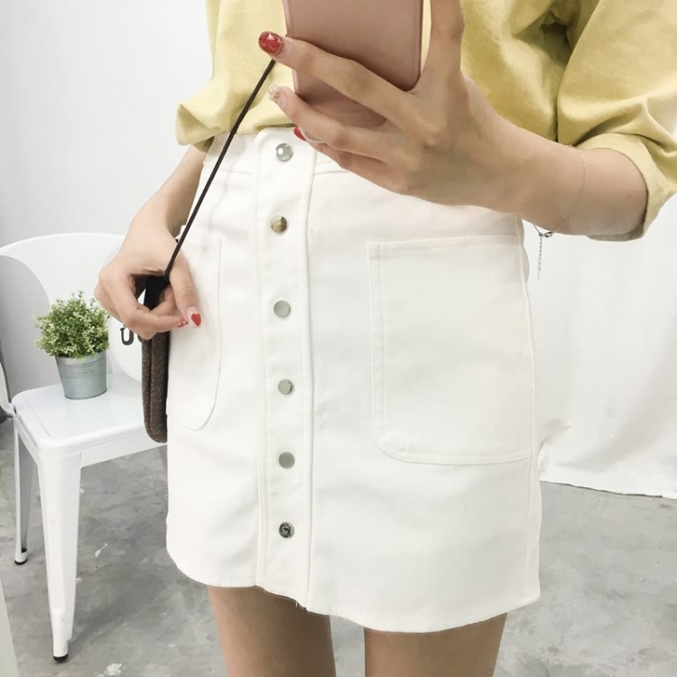 TE7590SSCL Gonna a trapezio slim monopetto aderente sui fianchi di Joker-5