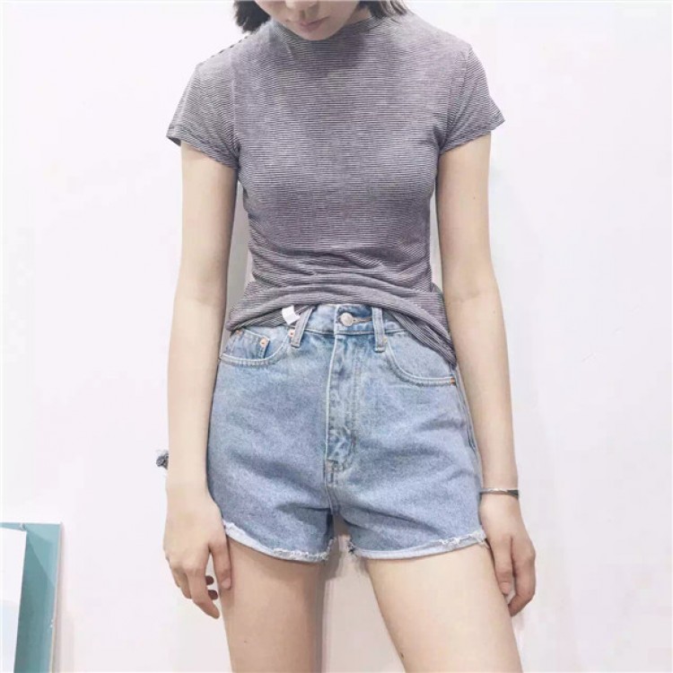 TE7592SSCL Comoda t-shirt joker a righe classiche-4