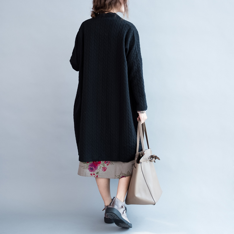 TE7610HSJP Cardigan lungo moda casual di grandi dimensioni-5