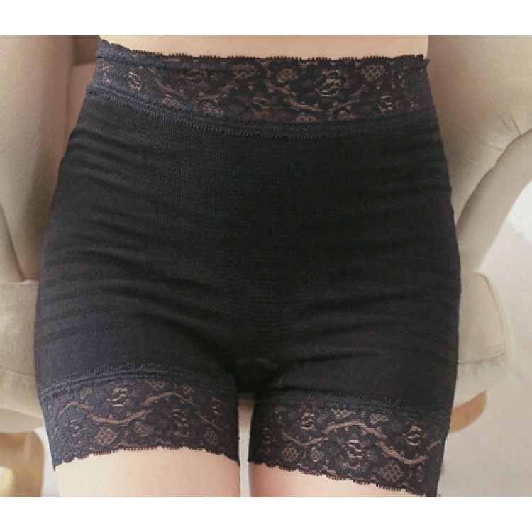 TE8003QMZ Leggings corti con giunture in pizzo e pantaloni di sicurezza senza cuciture-3