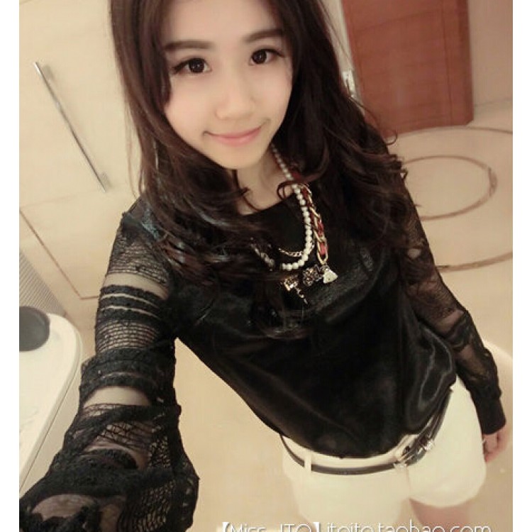 TE8014 Top temperamento in raso con giunture in pizzo-2