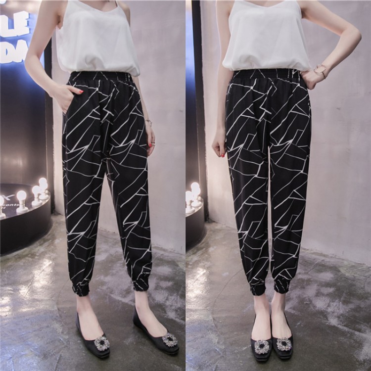 TE810SECH Nono calzoncini casual con stampa in stile nazionale-1