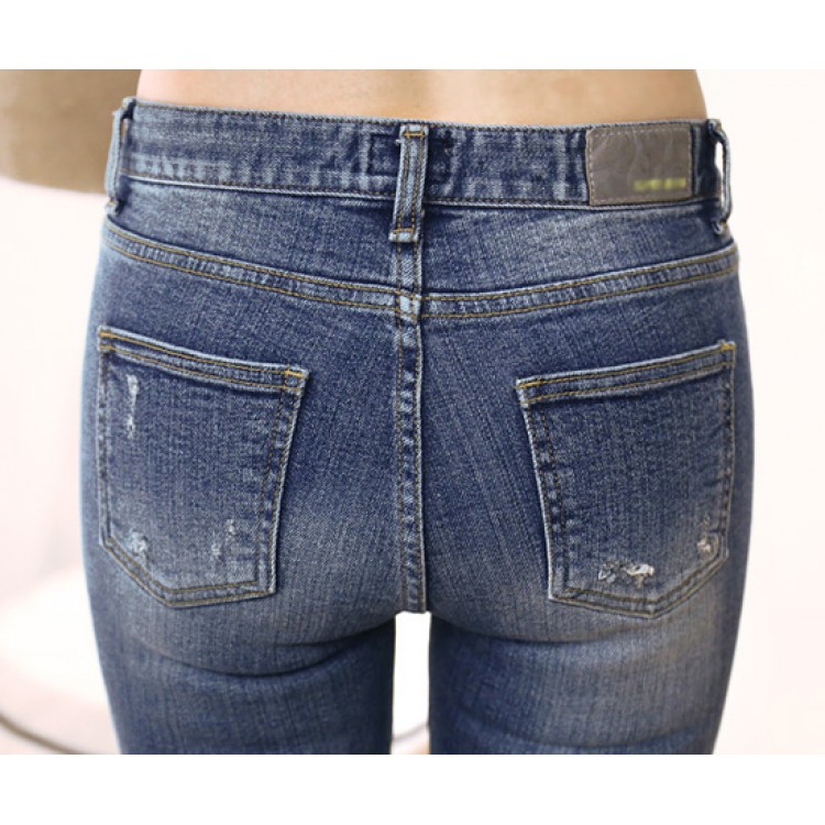 TE8252XXFS Jeans a matita coreani street fashion con fori sottili-4