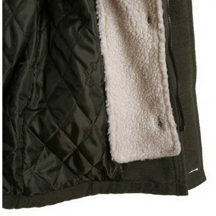 TE8279BLFS Cappotto imbottito in cotone con maniche impiombate, tasche con revers in lana stile coreano-4