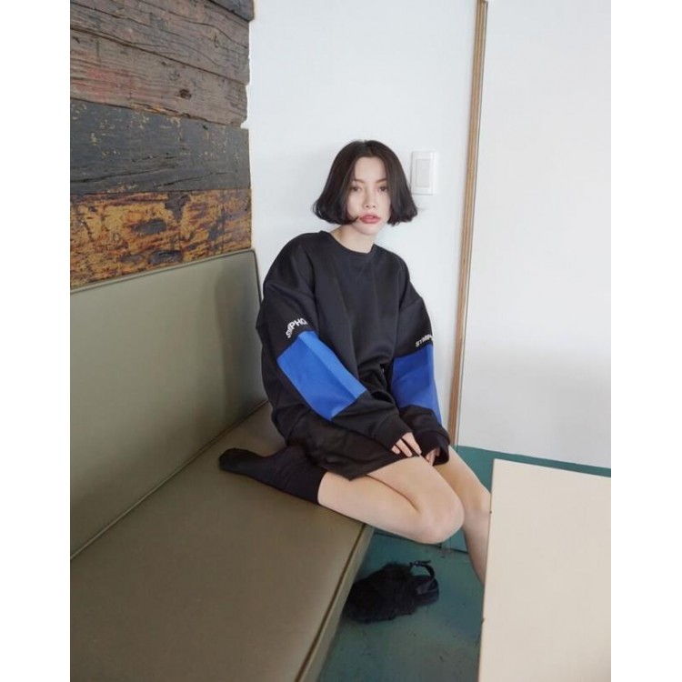 TE8586YYFS Felpa ampia con stampa lettere alla moda ulzzang stile Harajuku-2