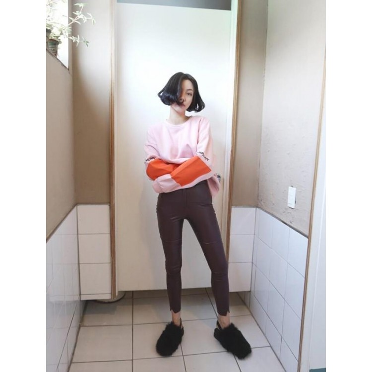 TE8586YYFS Felpa ampia con stampa lettere alla moda ulzzang stile Harajuku-5