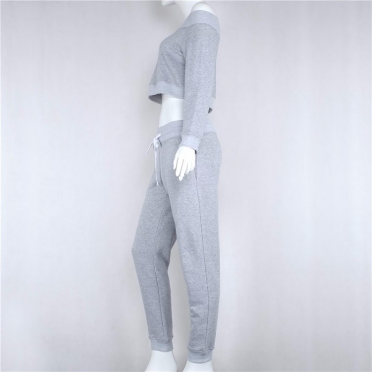 TE8755MRFS Pile corto alla moda europea con scollo a barchetta e spalle scoperte con pantaloni-6