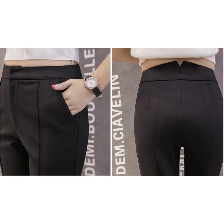 TE8980HYNS Nono pantalone slim casual con fondo a fessura di nuovo stile-5