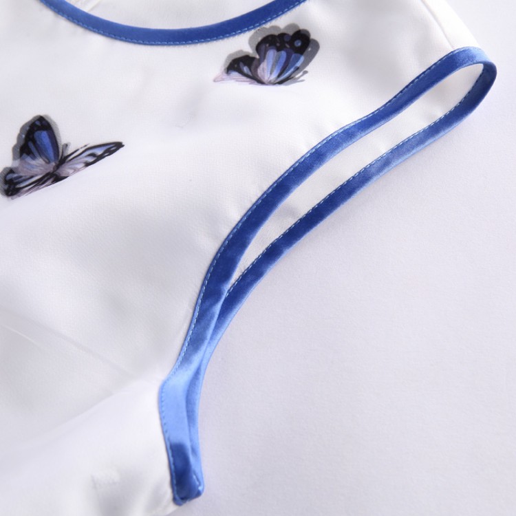 TE9023MH Bellissimo abito senza maniche con stampa di farfalle alla moda estiva-4