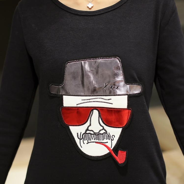 TE9114JDYJ Camicia casual autunnale con stampa digitale con fodera in lana-2