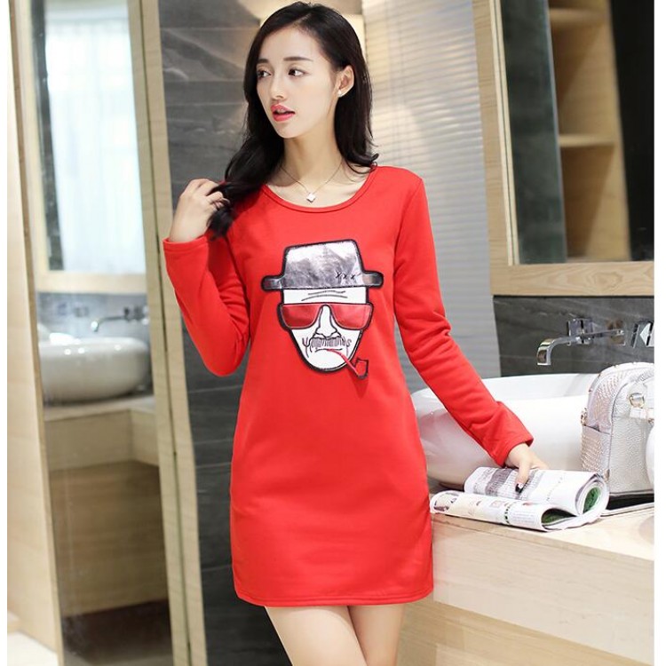 TE9114JDYJ Camicia casual autunnale con stampa digitale con fodera in lana-3