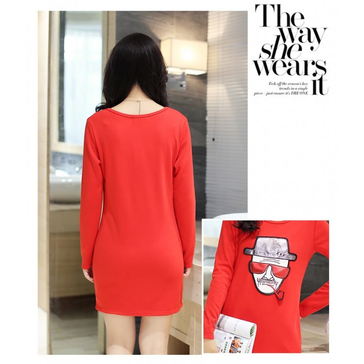 TE9114JDYJ Camicia casual autunnale con stampa digitale con fodera in lana-4