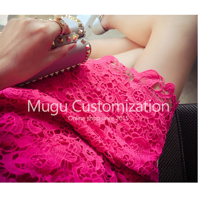 TE9195 Abito in pizzo dal temperamento alla moda-1