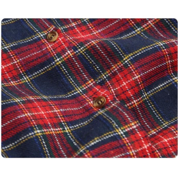 TE9360MG Abito alla moda europea taglie forti a quadri con vita slim-5