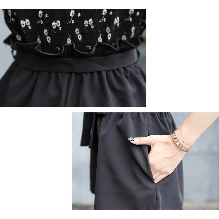 TE9523BOOT Top da brivido alla moda coreana con pantaloncini a gamba larga-2