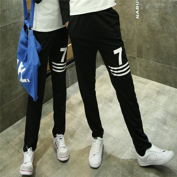 TE9600CYG Pantaloni casual da coppia con stampa Joker numero 7-2