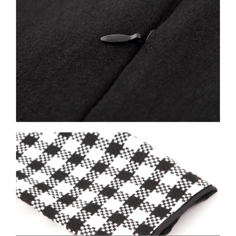 TE9632LLYG Abito slim color pied de poule alla moda europea-5