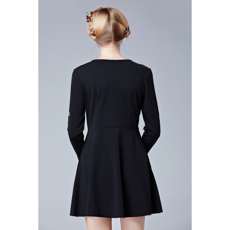 TE9633LLYG Abito con cerniera con frecce ricamate per debuttanti della moda europea-3