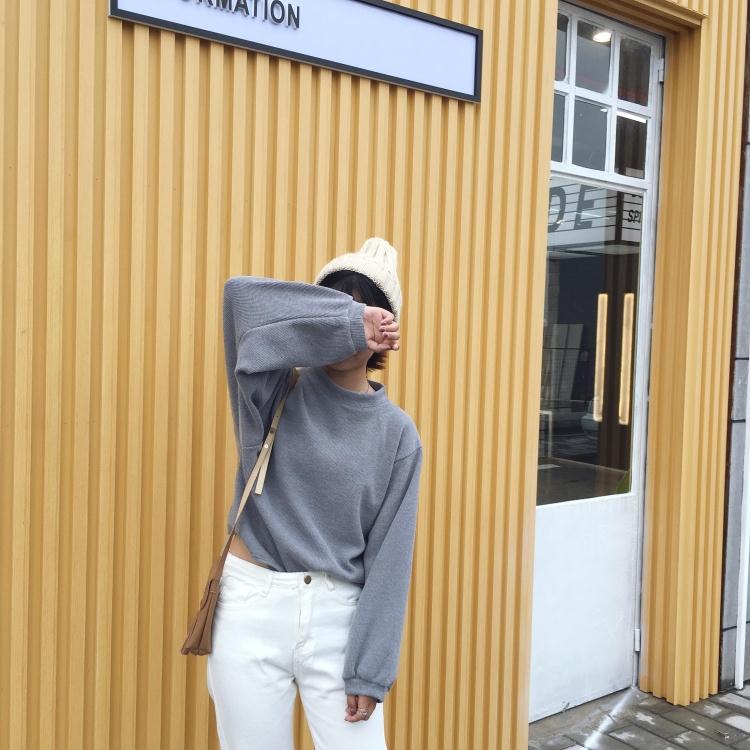 TE9685ATSS Felpa pullover moda girocollo stile preppy-2