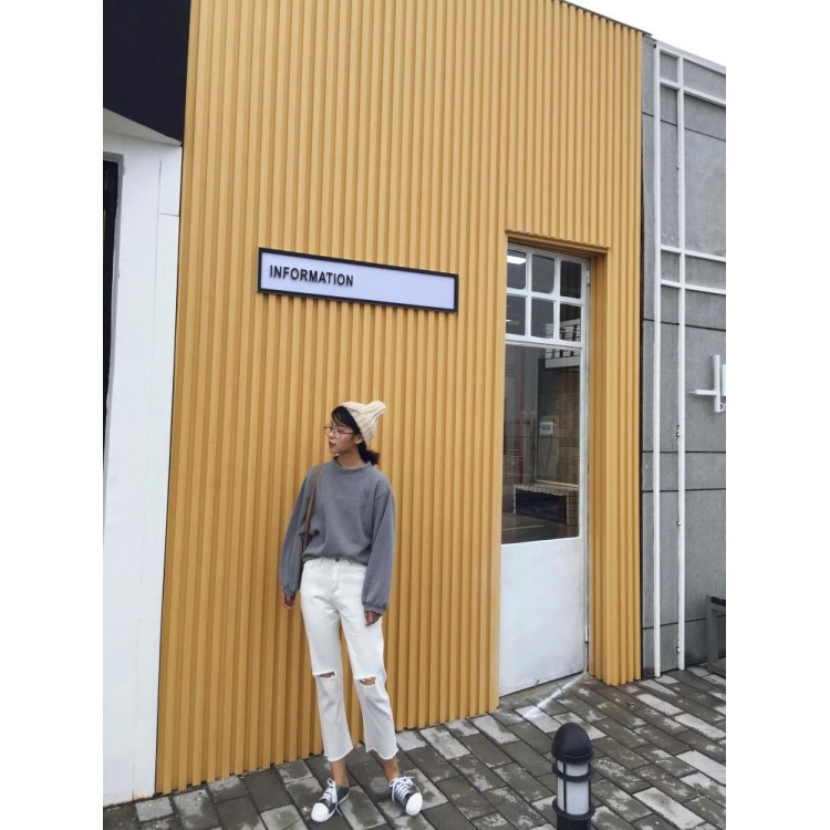 TE9685ATSS Felpa pullover moda girocollo stile preppy-3