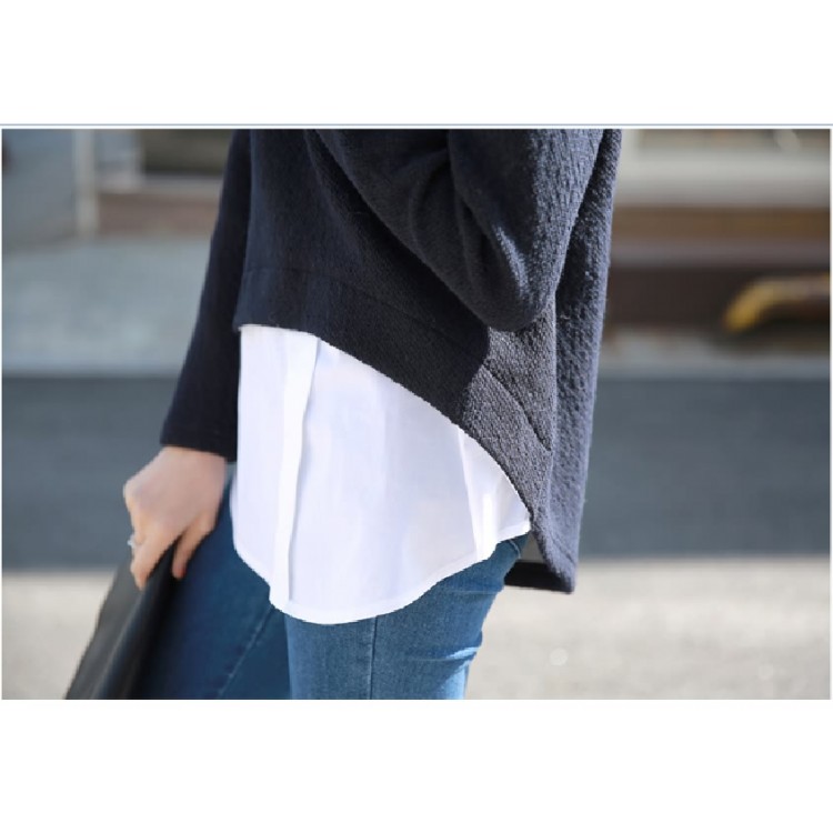 TE9732WJYS Top eleganti in due pezzi finti impiombati-3