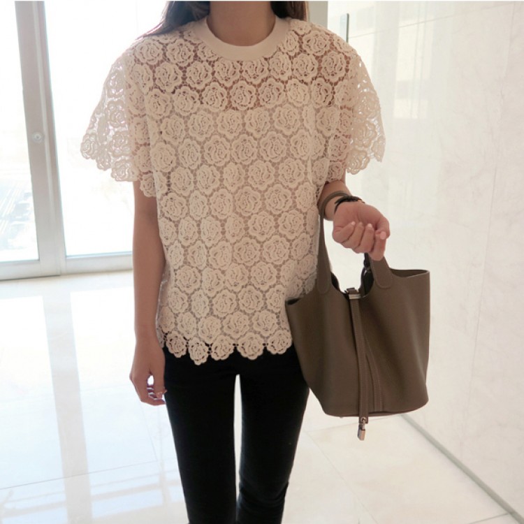 TE9774WJYS Camicia in pizzo ricamato con rose da debuttante in nuovo stile-8