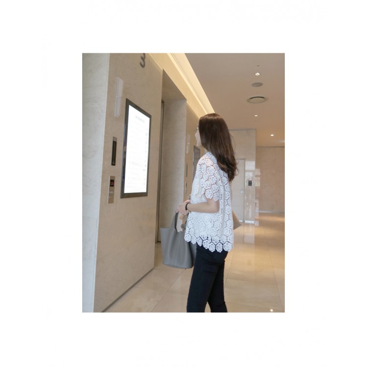 TE9774WJYS Camicia in pizzo ricamato con rose da debuttante in nuovo stile-2