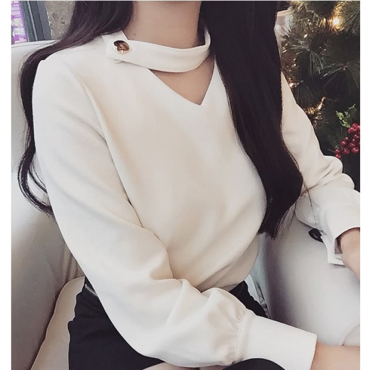 TE9865YBF Top con bottoni in metallo alla moda europea-4