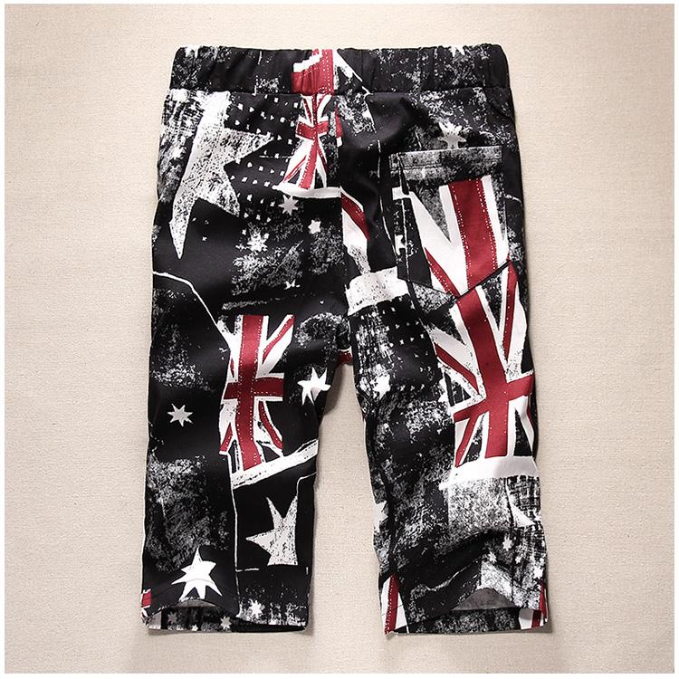 TEK516WLHY Pantaloncini da spiaggia da uomo mezzi lunghi con stampa Nostalgia Union Jack-6
